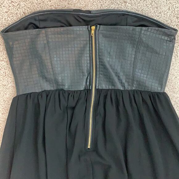 Ya Los Angeles Black Strapless Mini Dress Sz L - Picture 9 of 10